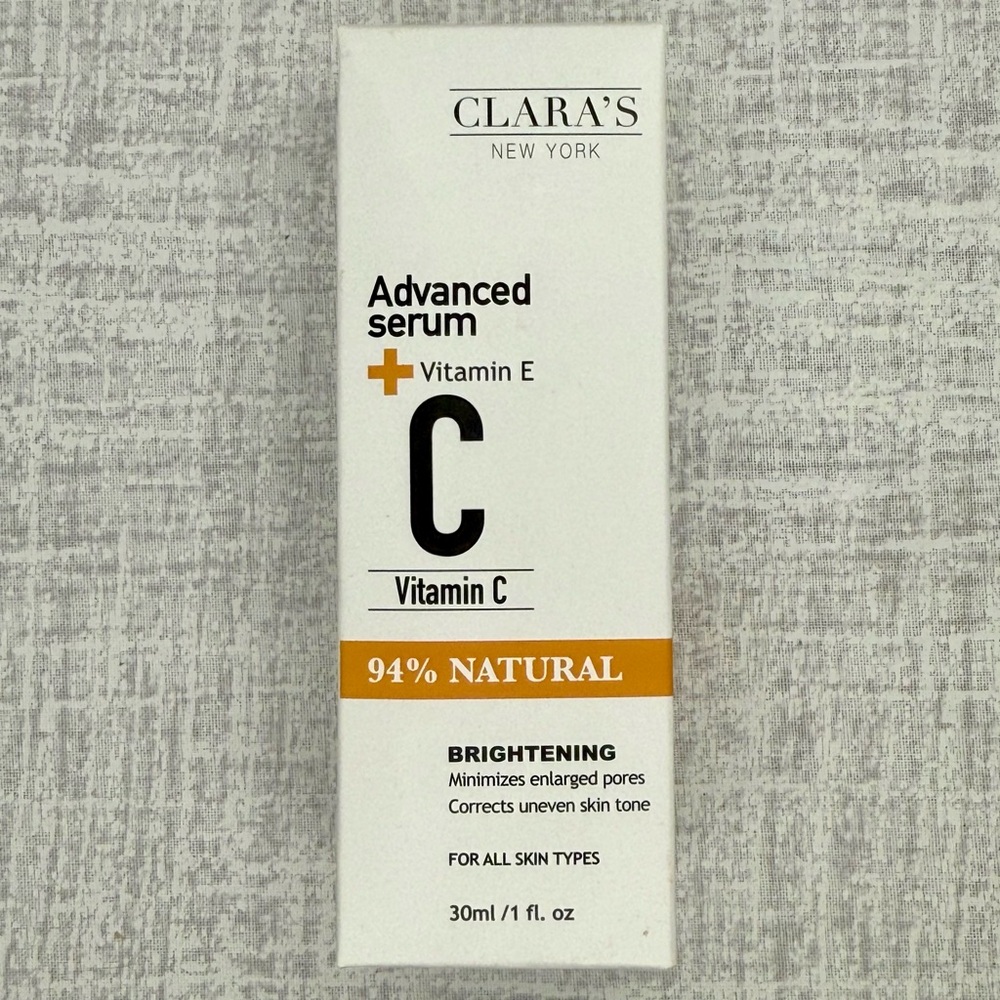 NIB Clara’s New York Vitamin C Advanced Brightening Facial Serum - Picture 2 of 6